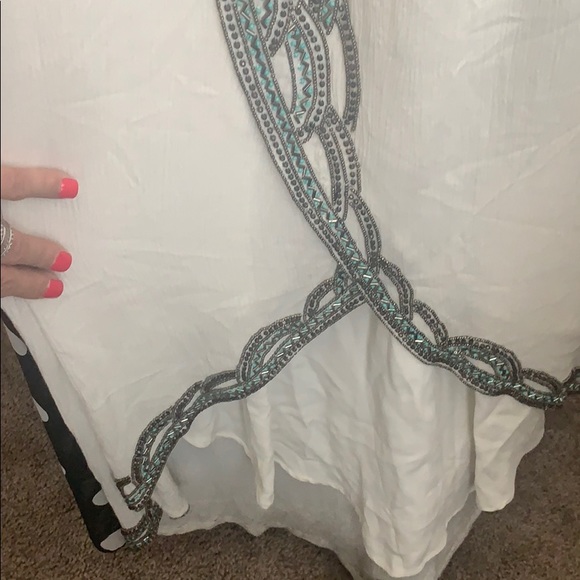 BNWT NAFNAF BEADED HI/low gown/dress sz. 2 - Picture 7 of 7